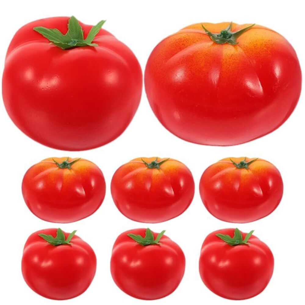 5145 8pcs Lifelike Tomato Models Artificial Vegetables for Kitchen